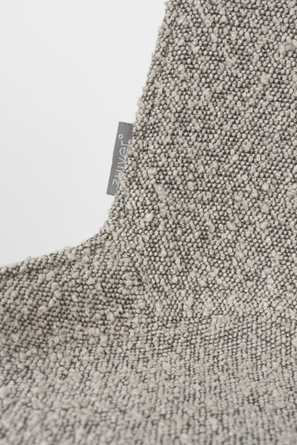 ZUIVER Albert Kuip kontorstol, m hjul - taupe polyester og taupe aluminium