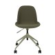 ZUIVER Albert Kuip kontorstol, m hjul - grnn polyester og grnn aluminium