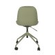 ZUIVER Albert Kuip kontorstol, m hjul - grnn polyester og grnn aluminium
