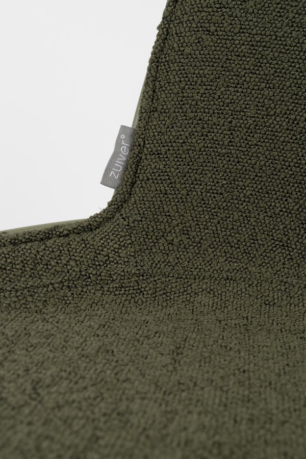 ZUIVER Albert Kuip kontorstol, m hjul - grnn polyester og grnn aluminium