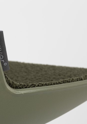 ZUIVER Albert Kuip kontorstol, m hjul - grnn polyester og grnn aluminium