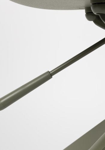 ZUIVER Albert Kuip kontorstol, med armlener og hjul - grnn polyester og grnn aluminium