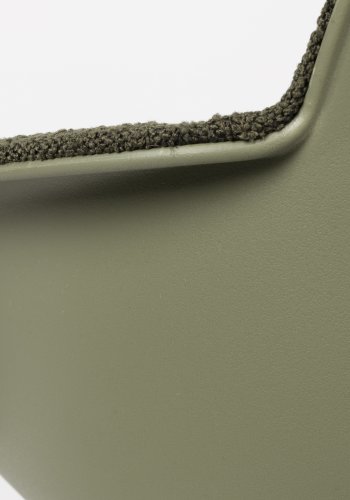 ZUIVER Albert Kuip kontorstol, med armlener og hjul - grnn polyester og grnn aluminium