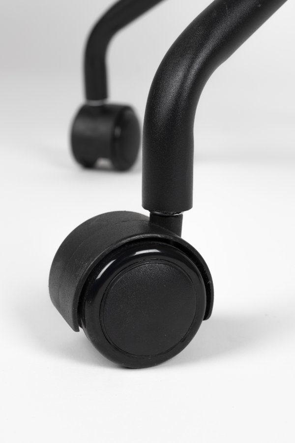 WHITE LABEL LIVING Junzo kontorstol, m. armln og hjul - gr fljl og stl