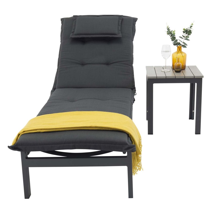 VENTURE DESIGN Dyna för Utomhussolstol - Antracitgr Polyester