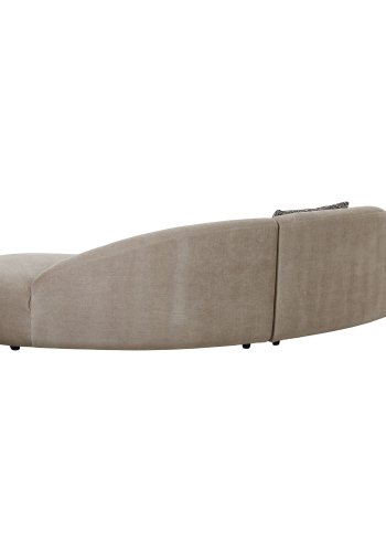 HOUSE NORDIC Sofa med 2 puter, chenille, natur, HN1256