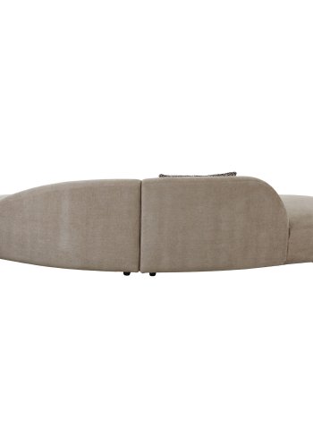 HOUSE NORDIC Sofa med 2 puter, chenille, natur, HN1256