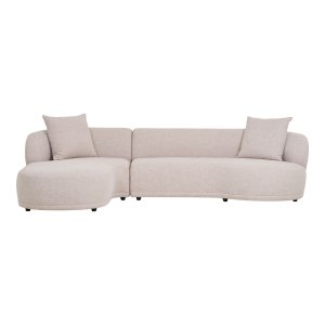 HOUSE NORDIC Kingston soffa - Soffa med 2 kuddar, vnstervnd, natur, HN1295