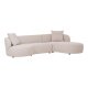HOUSE NORDIC Kingston Sofa - Sofa med 2 puter, hyrevendt, natur, HN1295
