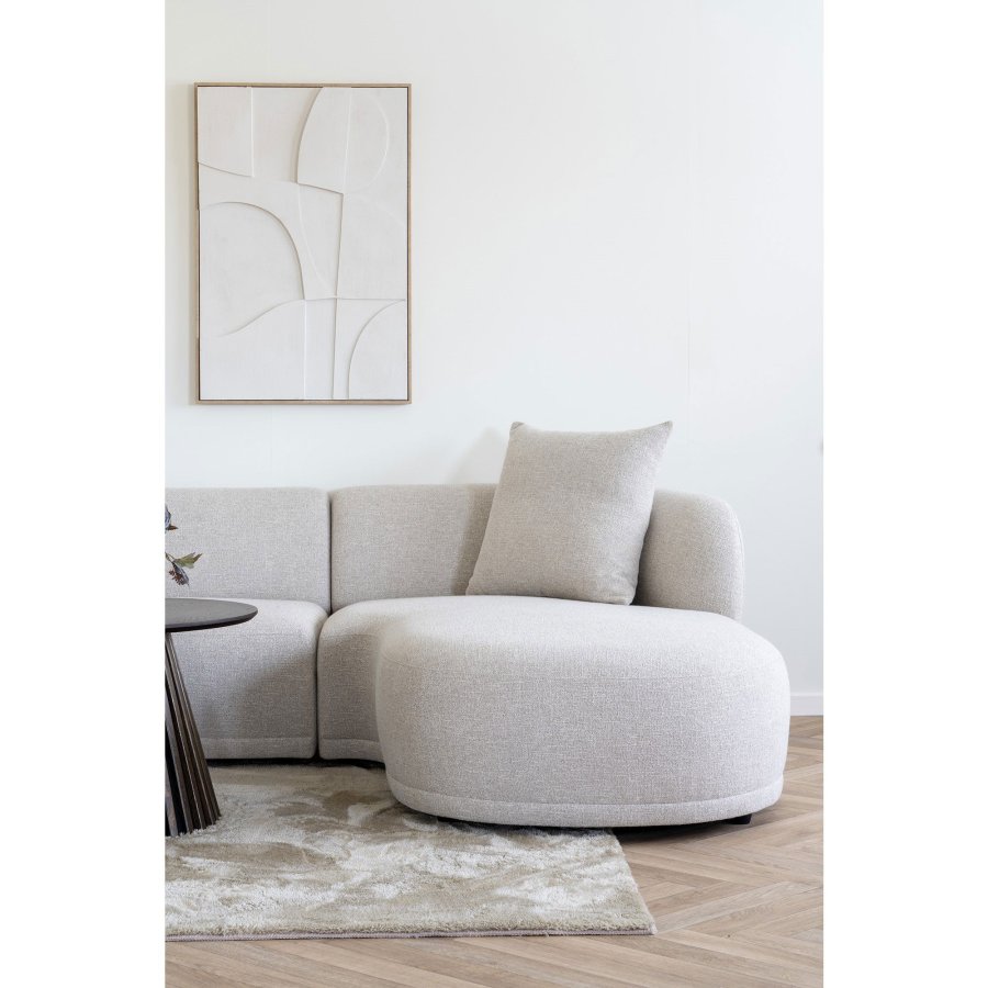 HOUSE NORDIC Kingston Sofa - Sofa med 2 puter, hyrevendt, natur, HN1295