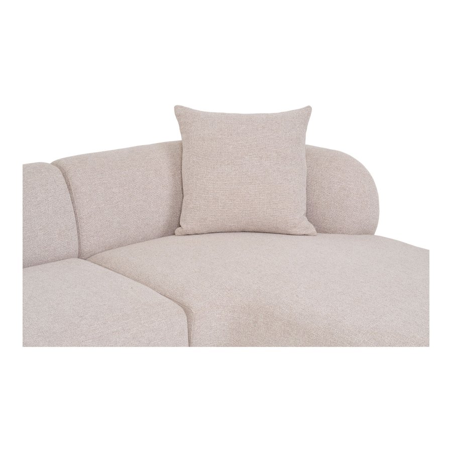 HOUSE NORDIC Kingston Sofa - Sofa med 2 puter, hyrevendt, natur, HN1295