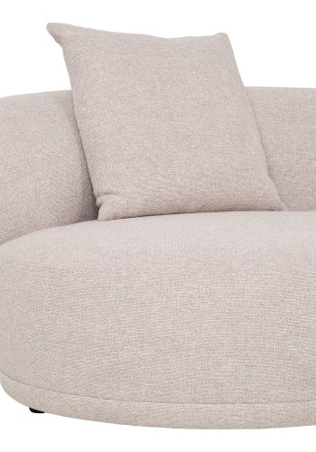 HOUSE NORDIC Kingston Sofa - Sofa med 2 puter, hyrevendt, natur, HN1295