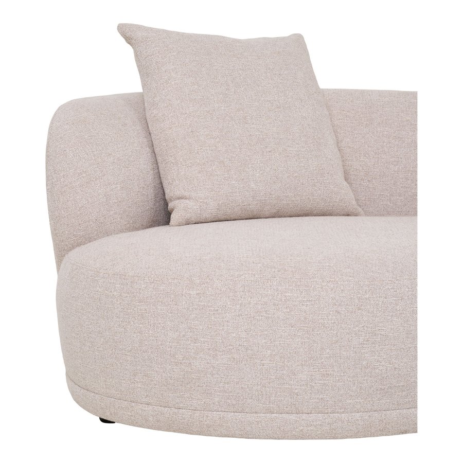 HOUSE NORDIC Kingston Sofa - Sofa med 2 puter, hyrevendt, natur, HN1295