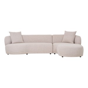 HOUSE NORDIC Kingston soffa - Soffa med 2 kuddar, hgervnd, natur, HN1295