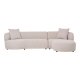 HOUSE NORDIC Kingston Sofa - Sofa med 2 puter, hyrevendt, natur, HN1295