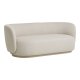 HOUSE NORDIC Mykonos 2,5-seters sofa - sandfarget polyesterstoff og metall