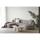 HOUSE NORDIC Kingston Sofa - Sofa med 2 puter, venstrevendt, brun, HN1299