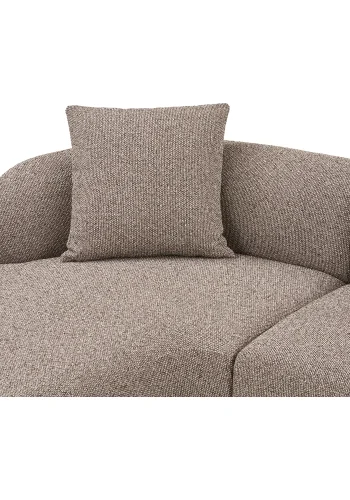 HOUSE NORDIC Kingston Sofa - Sofa med 2 puter, venstrevendt, brun, HN1299