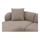 HOUSE NORDIC Kingston Sofa - Sofa med 2 puter, venstrevendt, brun, HN1299