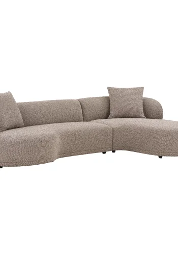 HOUSE NORDIC Kingston Sofa - Sofa med 2 puter, hyrevendt, brun, HN1299