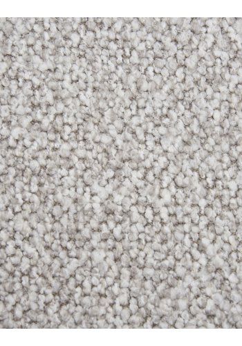 HOUSE NORDIC Salvador 3-seters sofa - lysegrtt bouclé polyesterstoff og svart stl