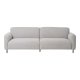 HOUSE NORDIC Salvador 3-seters sofa - lysegrtt bouclé polyesterstoff og svart stl