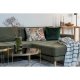 HOUSE NORDIC Lido lounge sofa, hyre sjeselong, m. 4 puter - olivengrnn polyester og eik