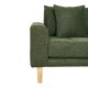 HOUSE NORDIC Lido lounge sofa, hyre sjeselong, m. 4 puter - olivengrnn polyester og eik