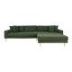 HOUSE NORDIC Lido lounge sofa, hyre sjeselong, m. 4 puter - olivengrnn polyester og eik