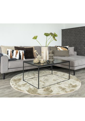 HOUSE NORDIC Lido lounge sofa, hyre sjeselong, m. 4 puter - stein polyester og sort tre