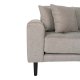 HOUSE NORDIC Lido lounge sofa, hyre sjeselong, m. 4 puter - stein polyester og sort tre