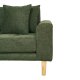 HOUSE NORDIC Lido lounge sofa, med venstre sjeselong og 4 puter - olivengrnn polyester og eik