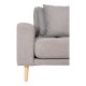 HOUSE NORDIC Lido lounge sofa, hyre sjeselong, m. 4 puter - lys gr polyester og naturlig bk