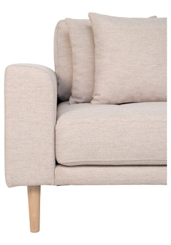 HOUSE NORDIC Lido lounge sofa, hyre sjeselong, m. 4 puter - ekte polyester og naturlig bk