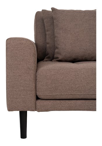 HOUSE NORDIC Lido lounge sofa, hyre sjeselong, m. 4 puter - brun polyester og naturlig bk