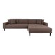 HOUSE NORDIC Lido lounge sofa, hyre sjeselong, m. 4 puter - brun polyester og naturlig bk