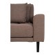 HOUSE NORDIC Lido lounge sofa, venstre sjeselong, m. 4 puter - brun polyester og naturlig bk