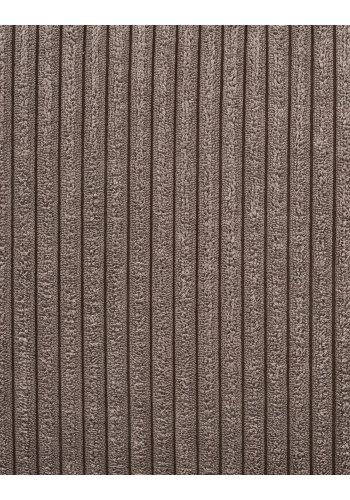 HOUSE NORDIC Lido loungesoffa, sch&auml;slong h&ouml;ger, med 4 kuddar - brun sammet och svart bok