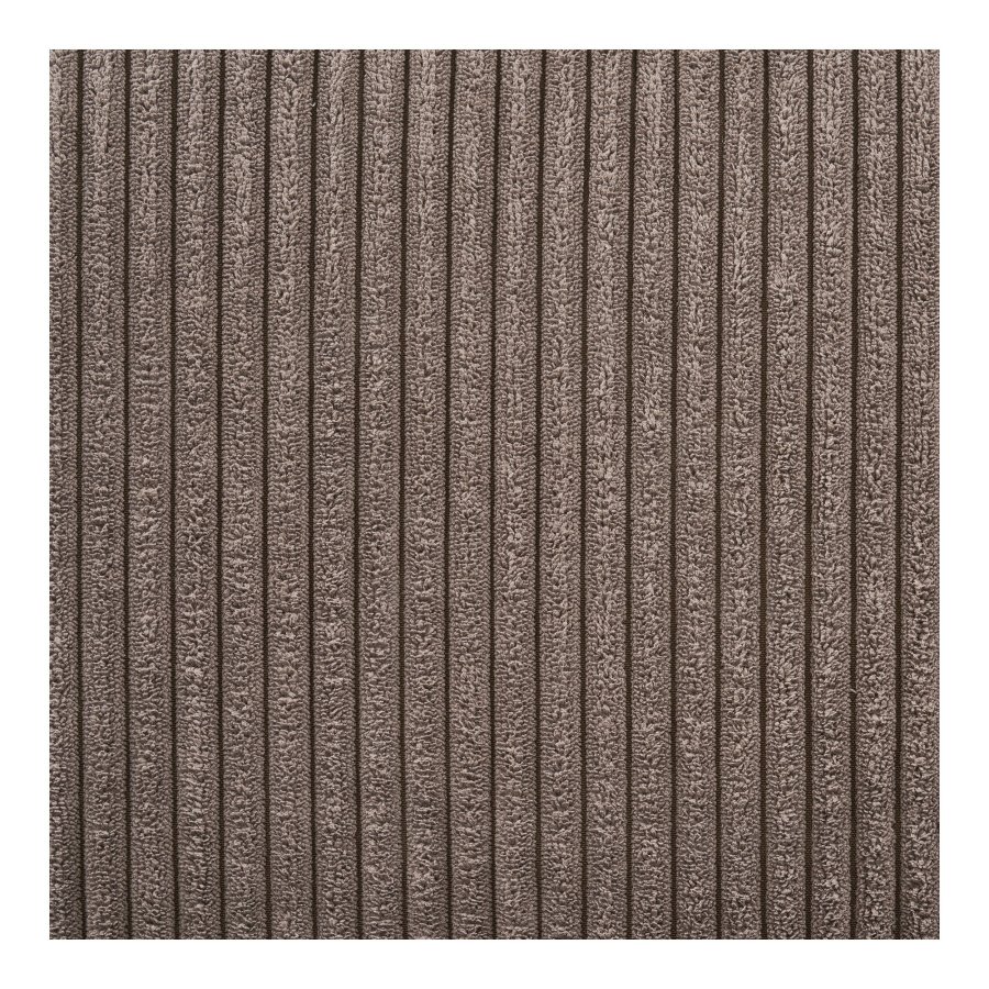 HOUSE NORDIC Lido loungesoffa, sch&auml;slong h&ouml;ger, med 4 kuddar - brun sammet och svart bok