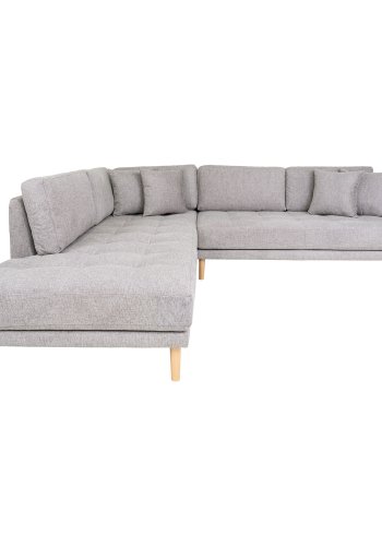 HOUSE NORDIC Lido hjrnesofa med pen ende, venstrevendt i lys gr treben