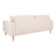 HOUSE NORDIC Lido 2,5-personers sofa - 2,5-personers sofa, sand med to puter og naturlige treben, HN1050