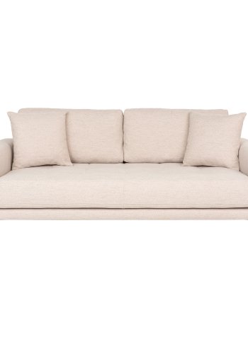 HOUSE NORDIC Lido 2,5-personers sofa - 2,5-personers sofa, sand med to puter og naturlige treben, HN1050