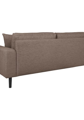 HOUSE NORDIC Lido 2,5-personers sofa - 2,5-personers sofa, brun med to puter og svarte treben, HN1055
