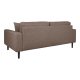 HOUSE NORDIC Lido 2,5-personers sofa - 2,5-personers sofa, brun med to puter og svarte treben, HN1055
