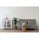 HOUSE NORDIC Marlow 2-seters sovesofa - gr polyester og naturlig tre