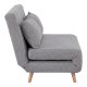 HOUSE NORDIC Marlow 2-seters sovesofa - gr polyester og naturlig tre