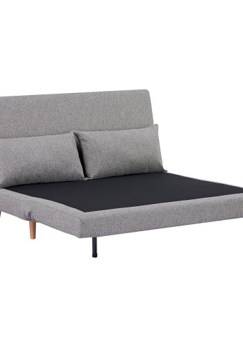 HOUSE NORDIC Marlow 2-seters sovesofa - gr polyester og naturlig tre