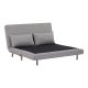 HOUSE NORDIC Marlow 2-seters sovesofa - gr polyester og naturlig tre