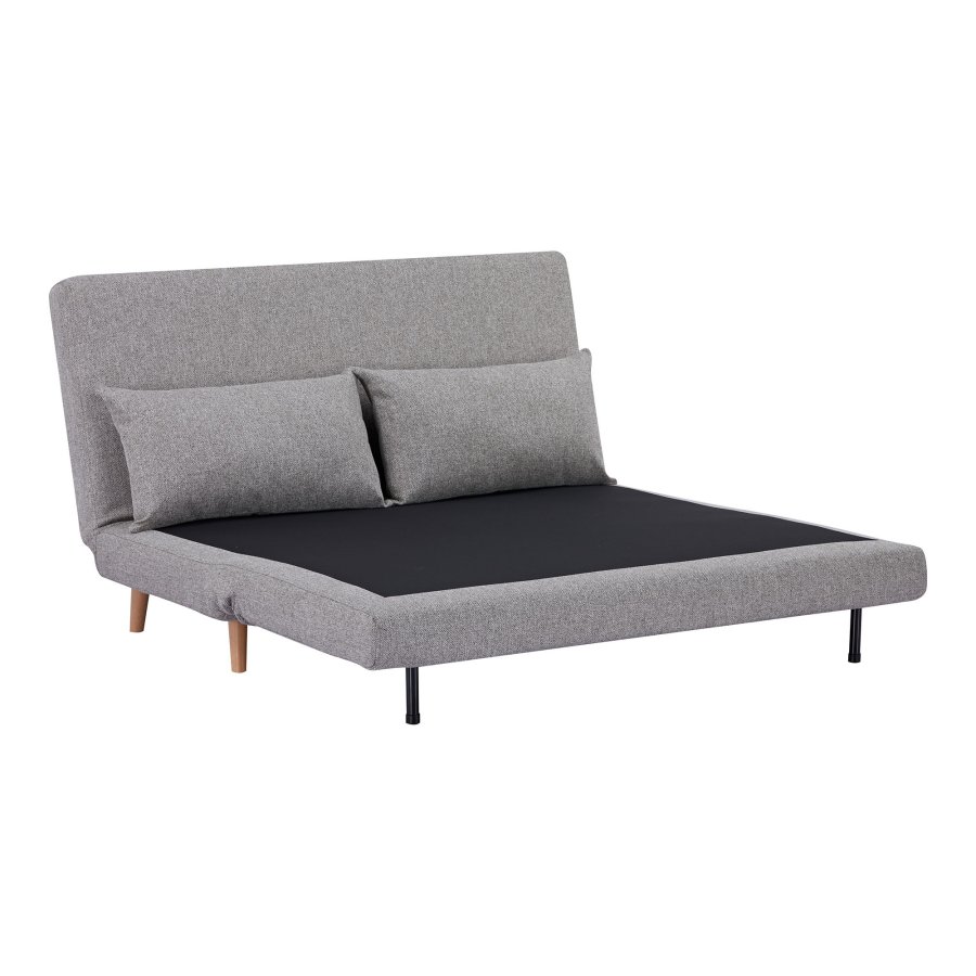 HOUSE NORDIC Marlow 2-seters sovesofa - gr polyester og naturlig tre