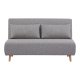 HOUSE NORDIC Marlow 2-seters sovesofa - gr polyester og naturlig tre
